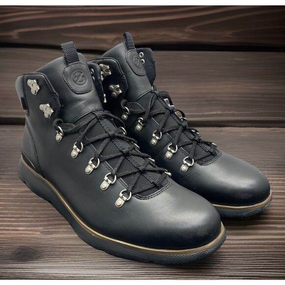 Cole Haan Grand Explore Black Leather All Terrain Chukka Boots Mens 12 Fast Ship main image 4